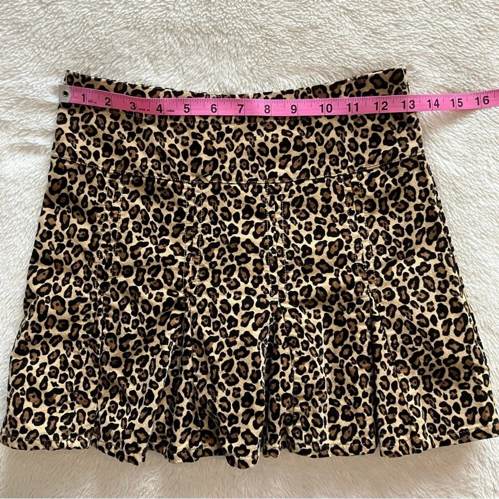NWT Gymboree Girls Glamour Kitty Holiday 07 Skirt Skort Velvet Leopard Print 10